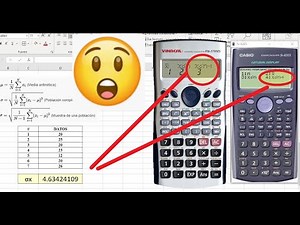 Como calcular la desviación estandar usando diferentes modelos de calculadora facil y rapido