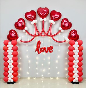 29K views · 1.5K reactions | Valentine Theme Balloon Decoration | MASS Art and Craft | Facebook