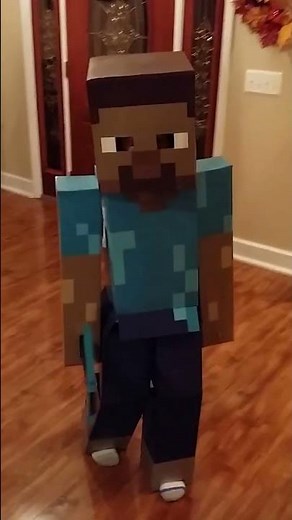 Homemade "Steve" Minecraft costume