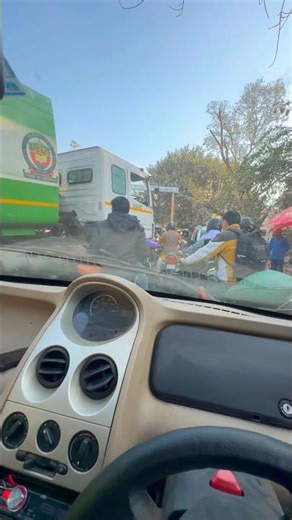 This One Mistake Blocked Road😳Nano Still Escaped‼️ #tatanano #wrongsidedriving #trafficjam #shorts