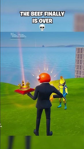 Fishstick VS Peely beef is finally OVER 🙏 #fortniteclips #fortnite #gaming