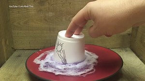 melting styrofoam