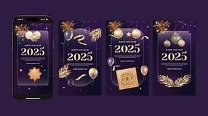 Download Happy New Year Instagram Story | Happy New Year Opener - Videohive - aedownload.com