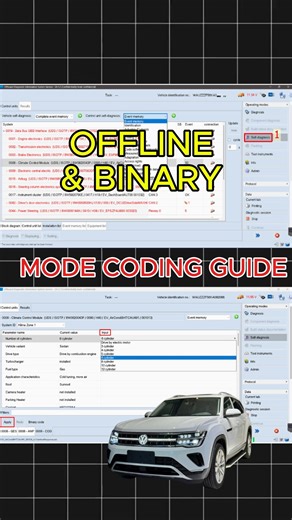 OFFLINE & BINARY MODE CODING GUIDE IN ODIS SERVICE #AutoExplain #ODISService #ECUCoding #BinaryMode #DiagnosticTraining #AutomotiveProgramming | Auto Explain-Explains Everything About Automotive
