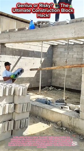 Genius or Risky? 🏗️ The Ultimate Construction Block Hack!