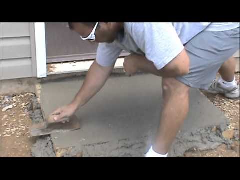 How to pour a concrete slab Click link to order the tools