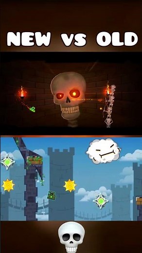 Skeletal Shenanigans: New vs Original | Geometry Dash 2.2 #shorts