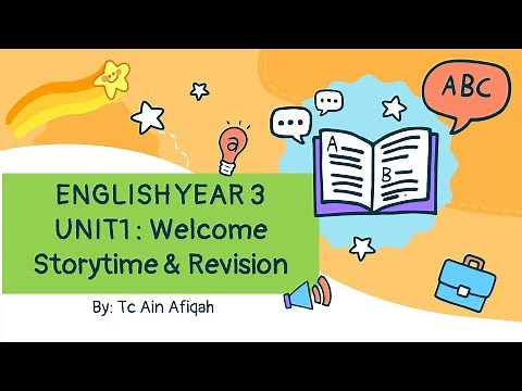 ENGLISH YEAR 3 (UNIT 1 WELCOME - Storytime & Revision)