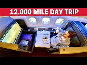 I Flew ACROSS The WORLD And BACK in 24 HOURS