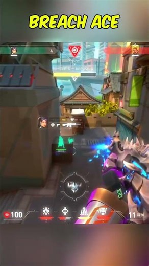 Breach gets a six man ace | #valorant #valorantshorts