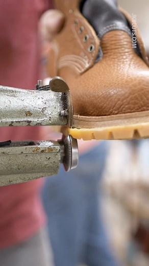 JK BOOT ASMR 🤤 This insanely satisfying process trims away excess material so that your sole is molded perfectly to your boot. Tag someone who would love doing this all day - I know I would #jkboots #workboots #asmr | JK Boots