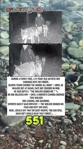 🐺 The Wolves That Saved a Boy #doyouknow #amazingfacts #history