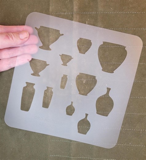 Greek Vase Template Stencil for Lapidary, Polymer Clay, Paper Crafting, Print Making, Gel Plate, Metal Clay, Drawing, Jewelry Making - Etsy