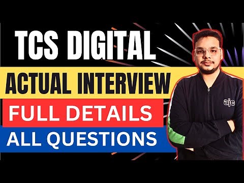 Actual TCS Digital Interview Experience | TCS Digital Interview Questions 2025 | TCS Interview