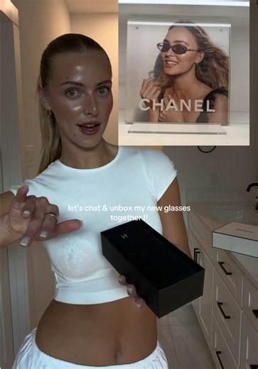 Chanel limited-edition sunglasses unboxing — how he surprised me