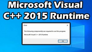 How to install the Microsoft visual C   2015 Runtime