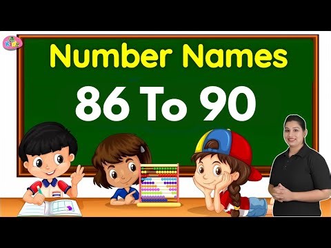 86 To 90 Counting Numbers for Kid | Number Names 86 To 90 | Counting Number with Spelling | Anikidz