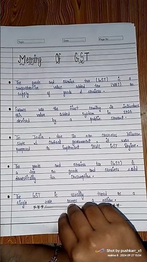 GST project file 📒 ||b.com project file|| #projectfile #gst project file #study