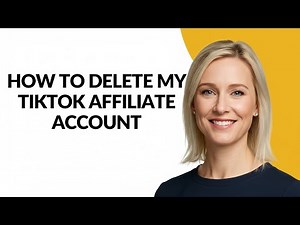 HOW TO DELETE MY TIKTOK AFFILIATE ACCOUNT - Julia'sTutorials