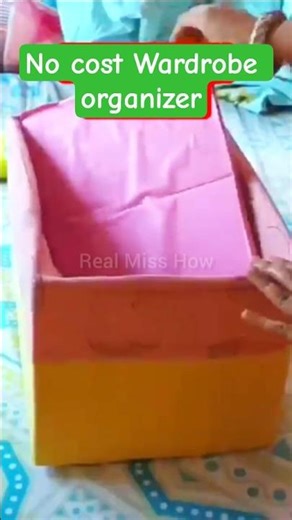 😱 Diy Wardrobe Organizer With Waste Cloth👕 #diy #organizer #craft #shorts