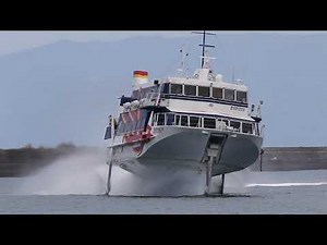 種子島 西之表港 高速船ロケット２ ジェットフォイル BOEING jetfoil 鹿児島より