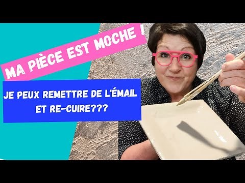 Comment s'y prendre pour remettre de l'émail sur une pièce cuite, émaillée qui ne vous plait pas !!