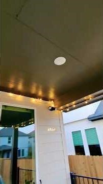 String lights in the patio diy