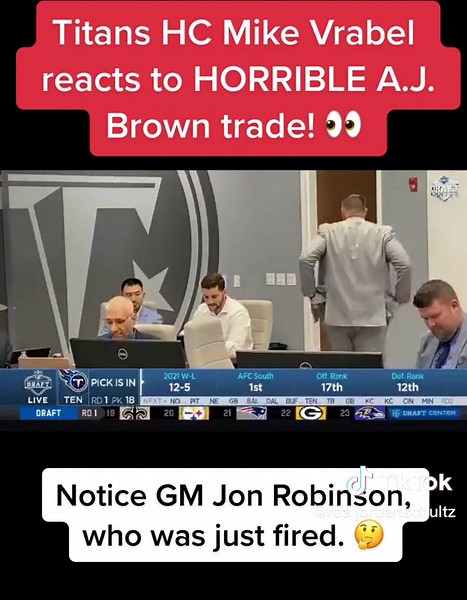 Jon Robinson made one of the worst trades in NFL history. ☠️🏈 #tennesseetitans #mikevrabel #ajbrown #nfldraft #nfl