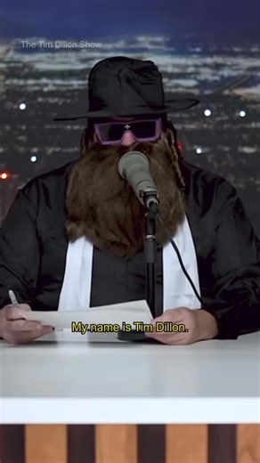 Stand Up to Jewish Hate on Instagram: "In a recent podcast episode, comedian Tim Dillon was wearing a rabbi costume while talking about Paramount buying the Free Press and its founder Bari Weiss. Let’s not normalize mocking or stereotyping Jews. #StandUpToJewishHate #🟦"