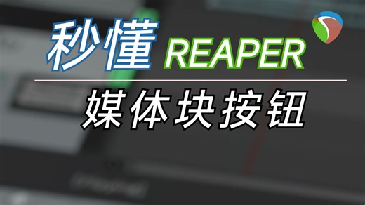 REAPER必备设置：音频块按钮常驻