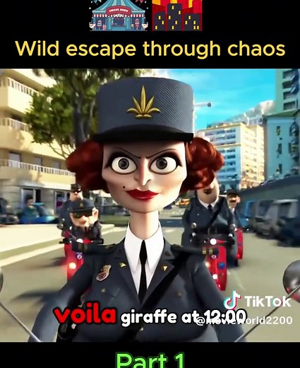 Madagascar 3: Officer Encounter Scene Analysis