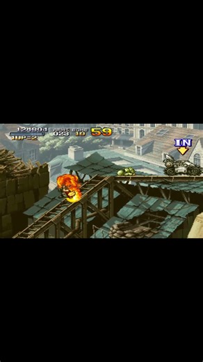 💥🧨🔫🏃‍➡️🪜Metal Slug Old Arcade Platform run and gun hit #reels #retrogaming @KingMingPlaceofPlaces