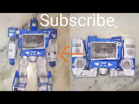 How to make paper transformable transformers Soundwave