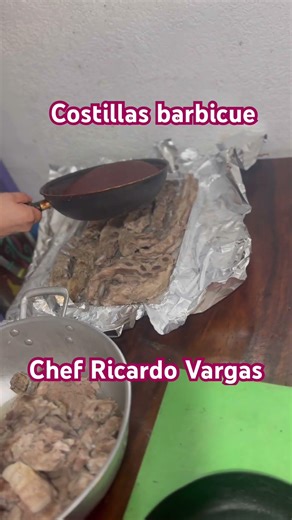 Costillas barbicue. Chef Ricardo Vargas #ámonos