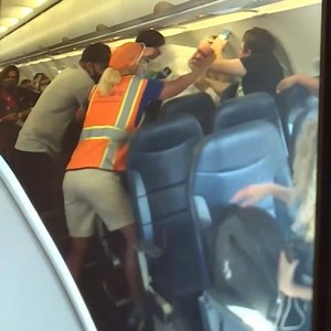 Fists fly on a flight! Watch the caught-on-camera mask face-off and how one passenger’s face covering ignites chaos. And the airline rule you may not know about. http://4.nbcla.com/wB8jcy5 | NBC LA