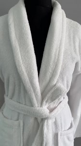 White Terry Cotton Robe – Soft Unisex Hotel Spa Robe, Absorbent Cotton, Matching Gift, FREE Towel With 2 - Etsy Canada