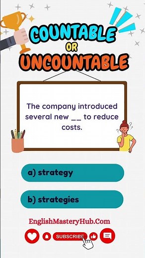 Countable vs Uncountable Nouns 🧠✨
