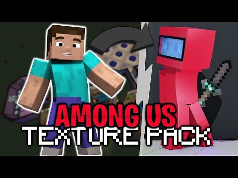 Among Us Texture Pack in MINECRAFT!