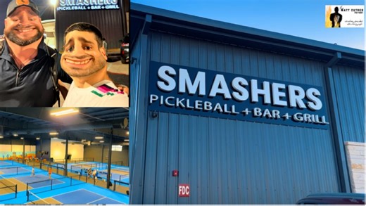 Where San Angelo Comes To Smash By: Matt Cutrer 12/20/25 SAN ANGELO, TX — Smashers Pickle Ball-Bar-Grill is located at 2521 Southwest Blvd., just off Sherwood Way, near Loop 306 and a cluster of hotels in west San Angelo. The multimillion-dollar sports complex features multiple tennis and pickleball courts, along with a bar and grill. An upper-deck indoor-outdoor patio offers ample seating in a modern lounge setting that overlooks the wall-to-wall courts below. The facility also includes a child