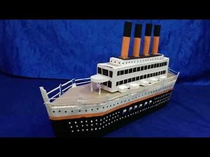 How to make Titanic ship model with Thermocol and cardboard Easy Craft work.