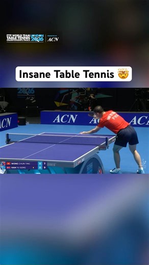 Insane Table Tennis between Wong Chun Ting and Ham Yu Song. 🤯🏓