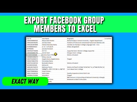 How to export facebook group members to excel (2025)