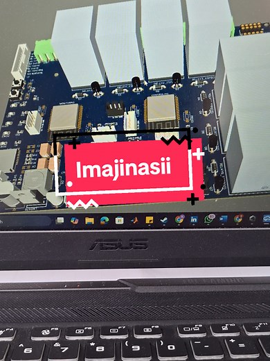 Desain PCB jadi jelas dengan 3D view, coba deh dijamin ngertii #3dvisual #easyeda #3dpcb