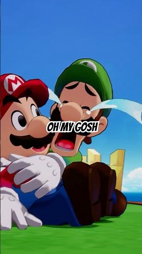 Luigi’s CRYING!! 😭 #marioandluigibrothership #supermariobros #marioandluigi