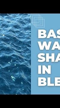 Learn How to create basic water shader in Blender?