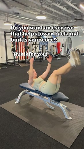 ✨Do you want to fix your lower back and strength your core?! Core leg lifts on bench (alternating and normal) (Lower back friendly) If your lower back gets cranky during ab exercises, this move is a game-changer. WHY IT HELPS • Targets deep core muscles (lower abs transverse abdominis), the ones that stabilize your spine and protect your lower back. • Bench position reduces strain: Hanging your hips slightly off the edge allows your pelvis to move naturally, easing tension on your low back. • Im