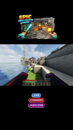 This First Person Mod Changes Minecraft Forever! 😱 #minecraft #minecraftshorts #minecraftmods