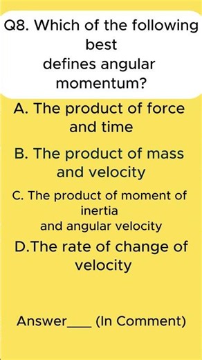 Angular momentum | Physics | ESSLCE
