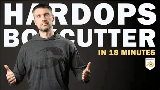 【Blender】hardops和boxcutter新手启动教程（中文字幕）