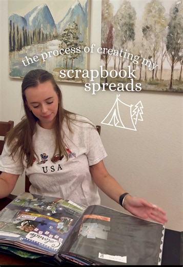Fourth of July Camping Scrapbook Spread Ideas